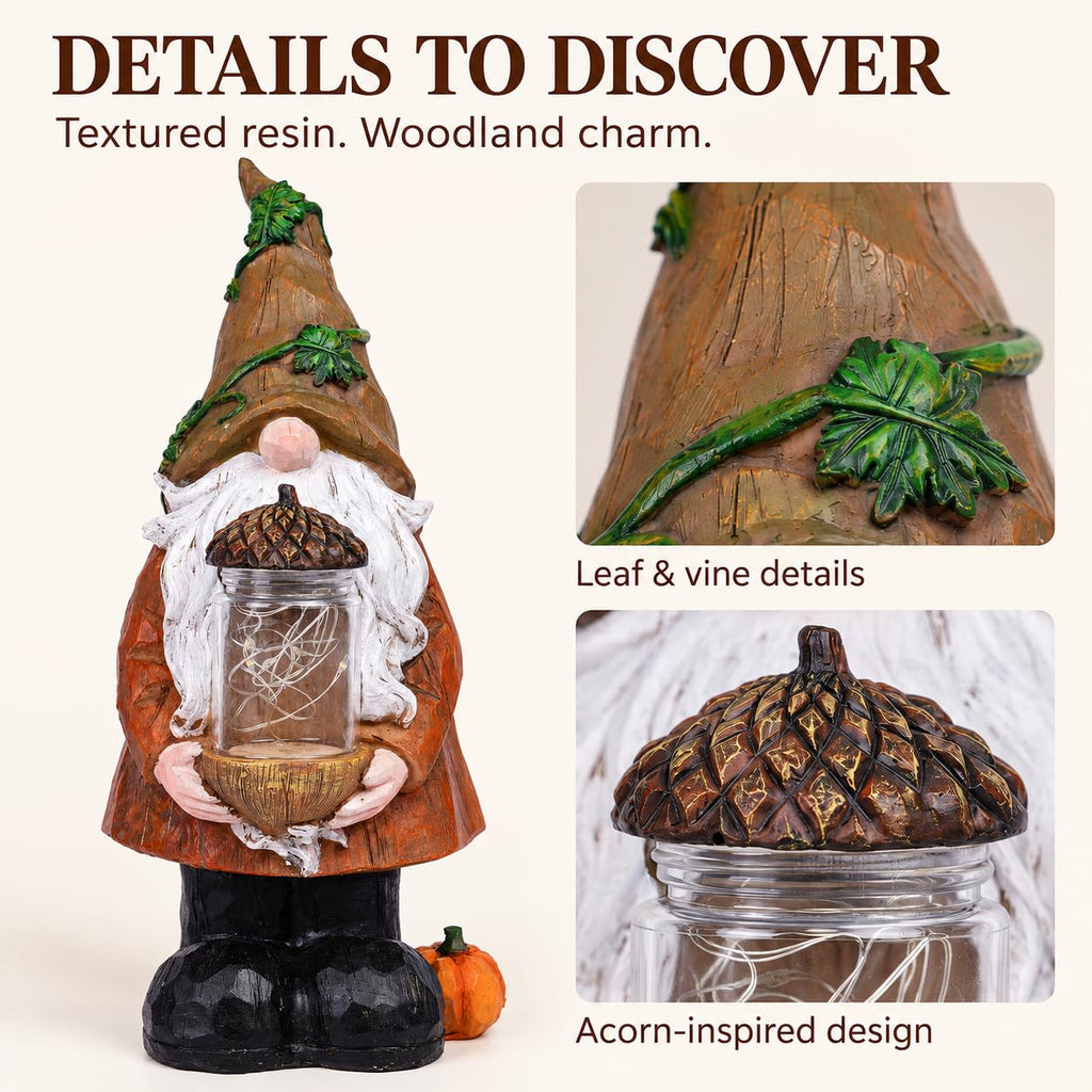 Fall Decor with LED Light, Thanksgiving Tabletop Decoration