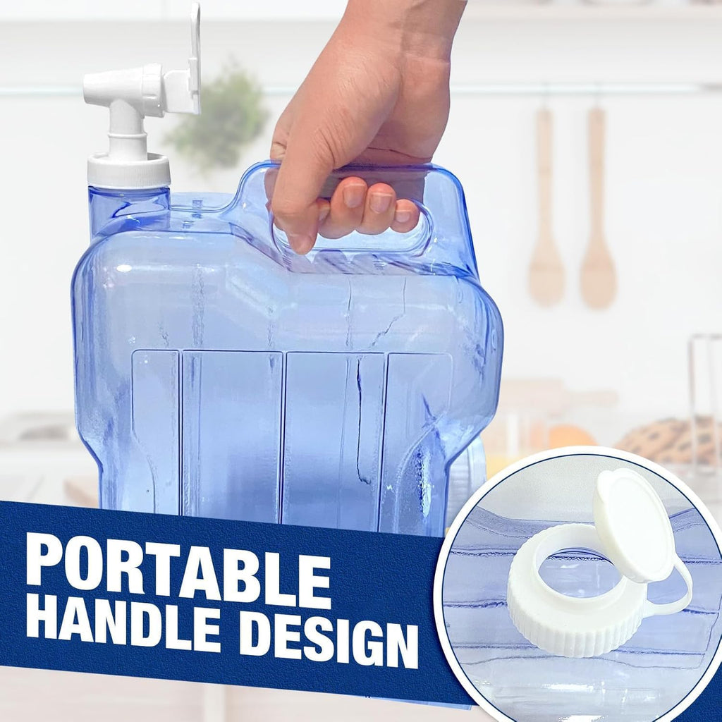 Fridge Water Dispensers Bottle with Leak-proof Spigot and Convenient Handle Reusable Plastic Juice Beverage Dispenser