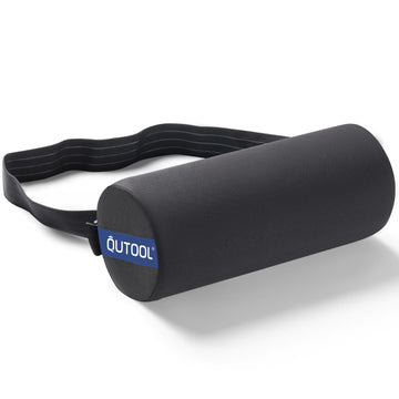 Lumbar Roll, Lumbar Support Pillow Chair with Non-Slip Wider Strap, Back Pain Relief & Posture Improvement, Washable