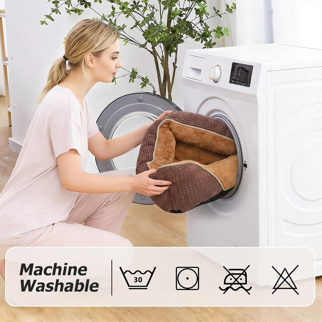 Dog Beds for Medium Dogs Washable, Calming Pet Bed Medium Size Dog, Soft Rectangle Pet Beds Sofa Cuddler, Orthopedic