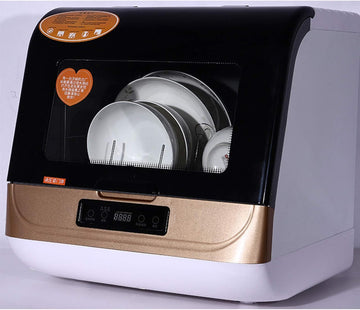Portable Automatic Countertop Dishwasher Mini Dish Washer Air Dry Function 3 Washing Programs 360 De