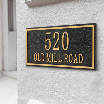 Plaque Sign, Address Numbers Signs Plate Outside Yard, Apartment, Office, Mailbox, Street, Garage, 911 Visibility Signage