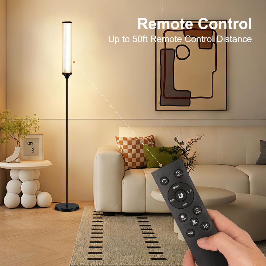 Smart Corner LED Floor Lamps, Black 12W