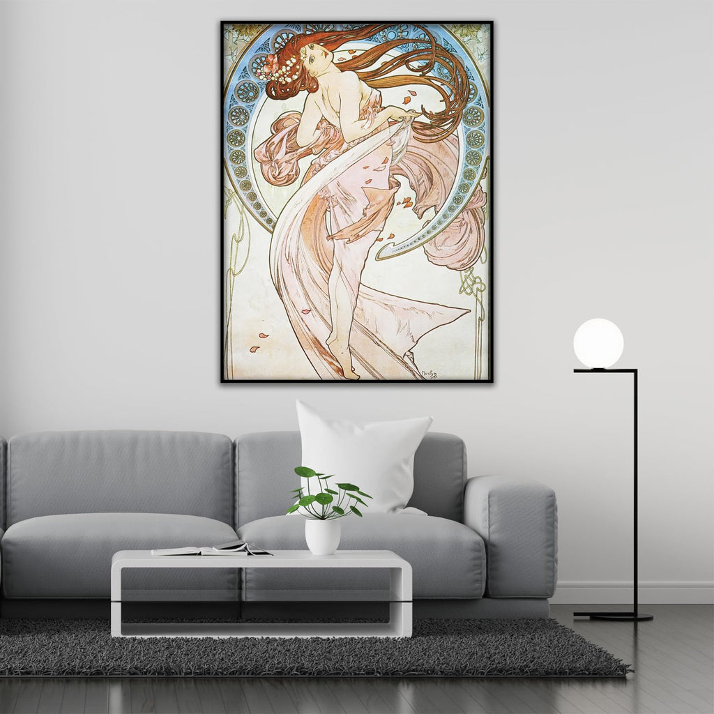 Alphonse Mucha Art Prints - Dance Dancer Poster - Abstract Canvas Wall Art - Vintage French Nouveau Advertisement