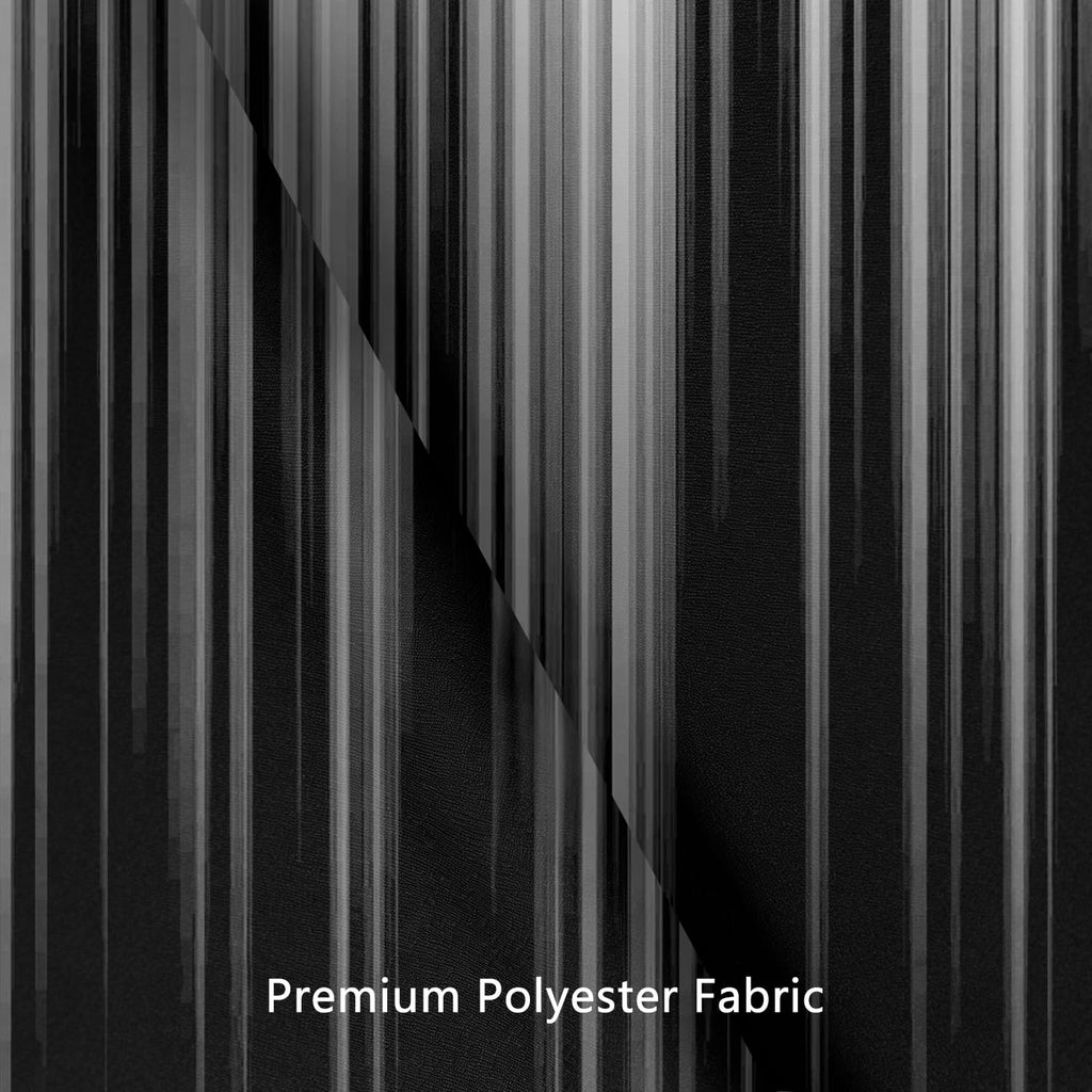 Black White Gothic Shower Curtain, Small Stall 36x72 Inch, 7 Hooks