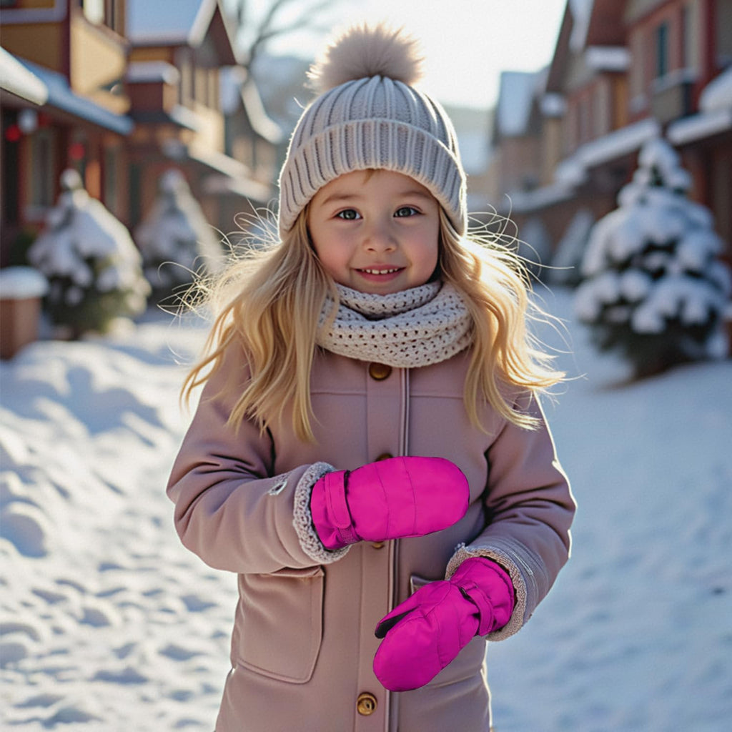 Children Kids Mittens Winter Warm Winter Snow Ski Windproof Gloves