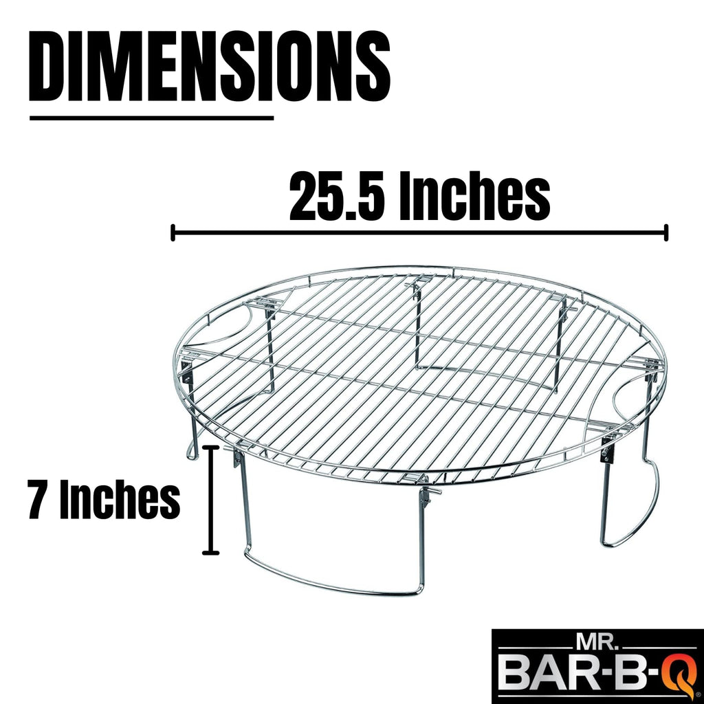 25.5 Inch Fire Pit Grate with Folding Legs, Model