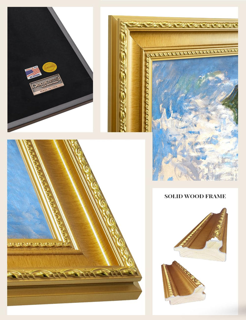 Claude Monet Wall Art Framed, Woman with a Parasol, 35x29''