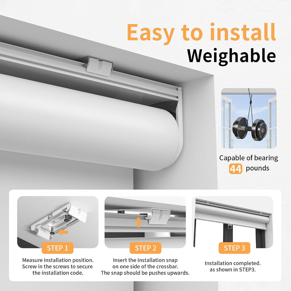 Window Blinds Cordless,Blackout Roller Shades,Blinds for Indoor Windows,Door Curtains,Room Darkening,Insulated UV