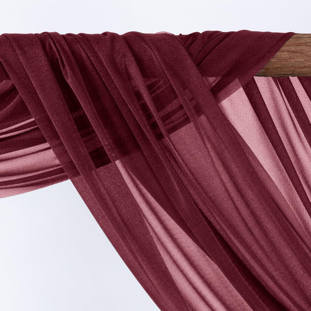 Wedding Arch Draping Fabric 28'' x 20FT Sheer Chiffon Drape Backdrop