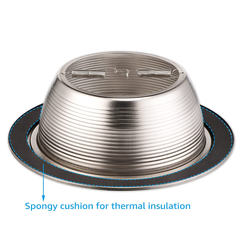 6 Inch Recessed Light Trim, Satin Nickel