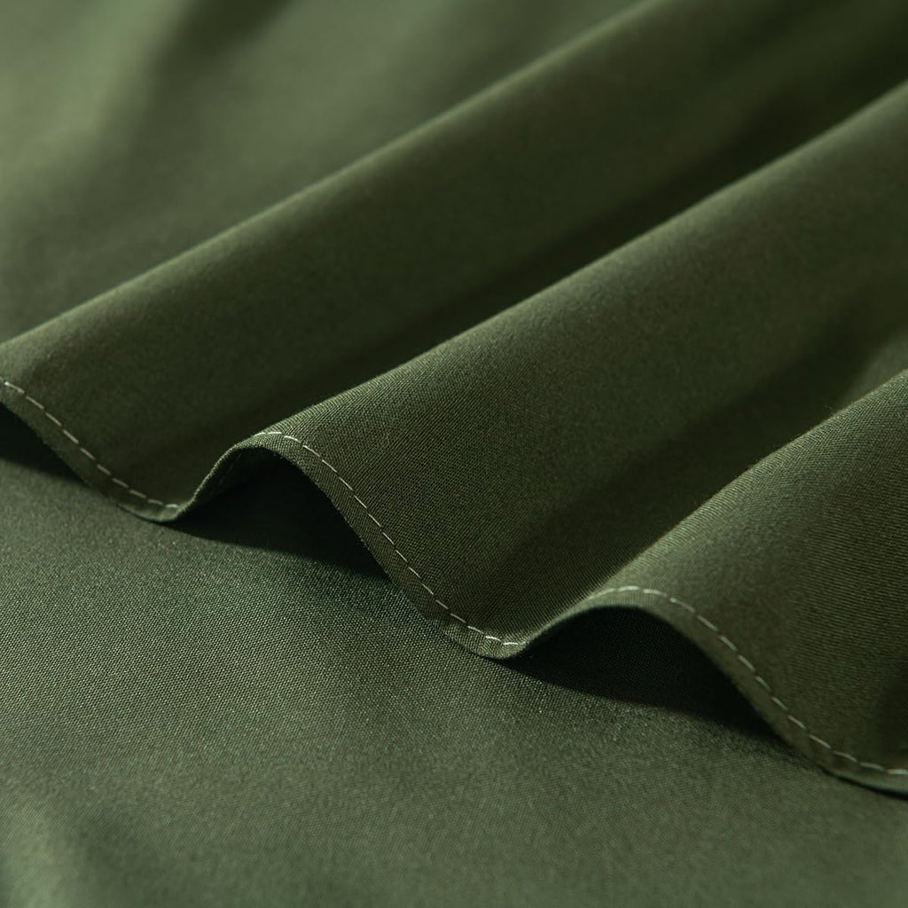 Bed Skirt Twin Size 18 Inch Drop Ruffled Bed Skirt with Split Corners