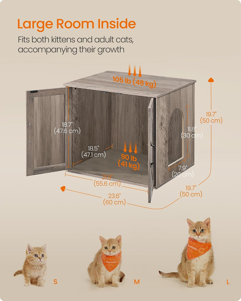 Cat Litter Box Enclosure, Indoor Pet House End Table