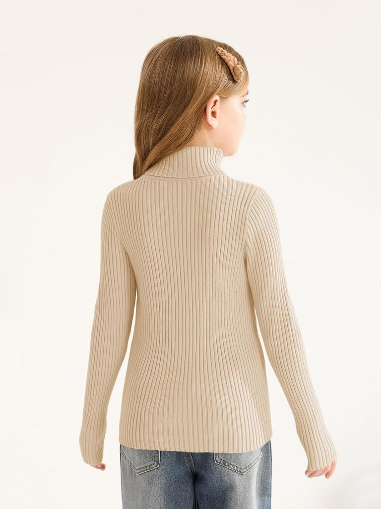 Sweaters Kids Long Sleeve Turtleneck Pullover Jumper Tops