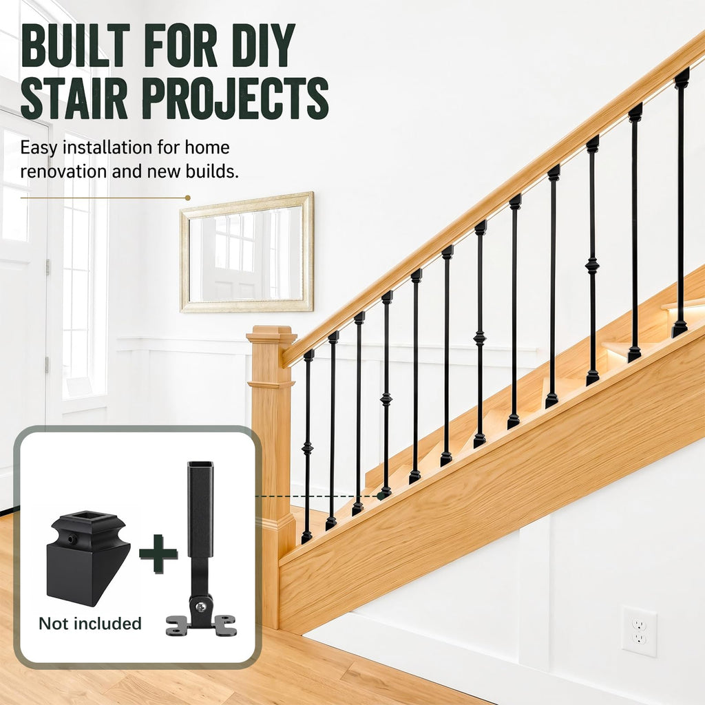 50 Pack Angle Adjustable Connectors for 1/2'' Square Balusters