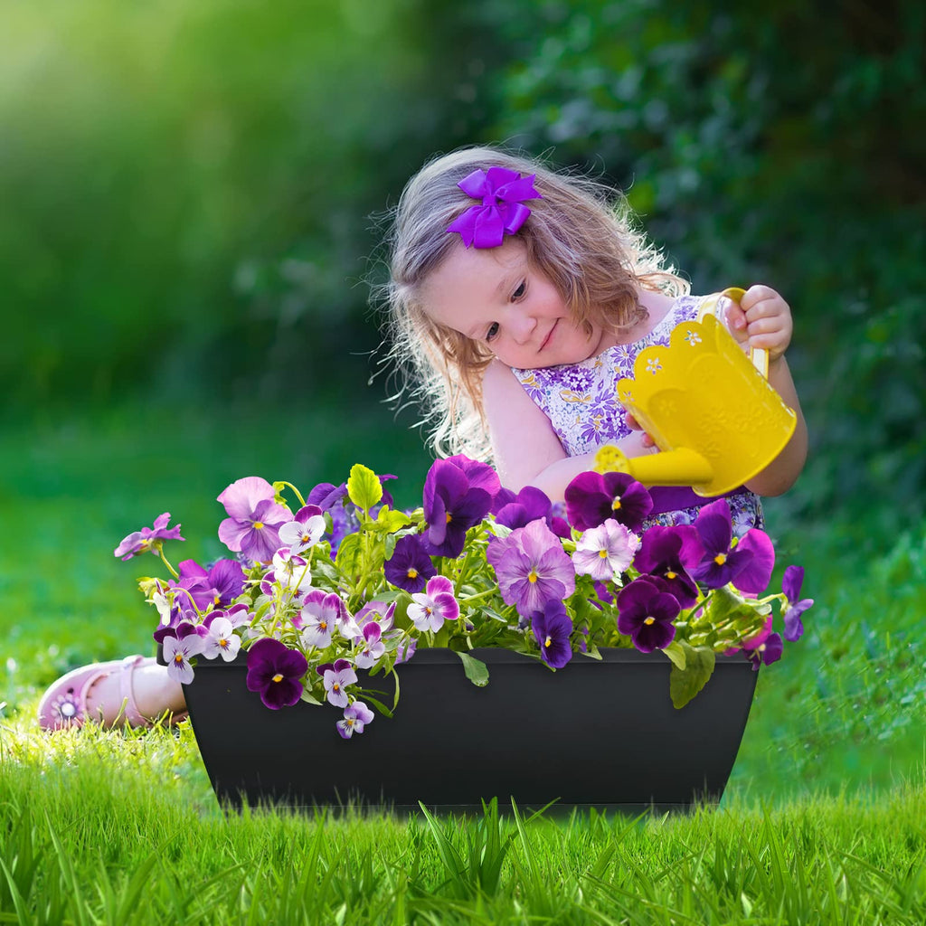 Window Box Planter, 10Pack Plastic Vegetable Flower Planters Boxes