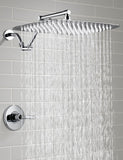 All Metal 16 Inch Rain Shower Head with Adjustable Extension Arm