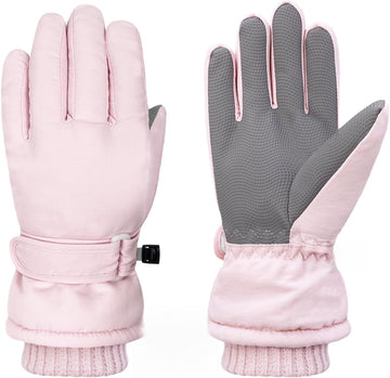 Kids Winter Gloves Warm Fleece Ski Snow Waterproof Windproof Cold Weather Snowboard Sport Mitten Gloves for Boys Girls