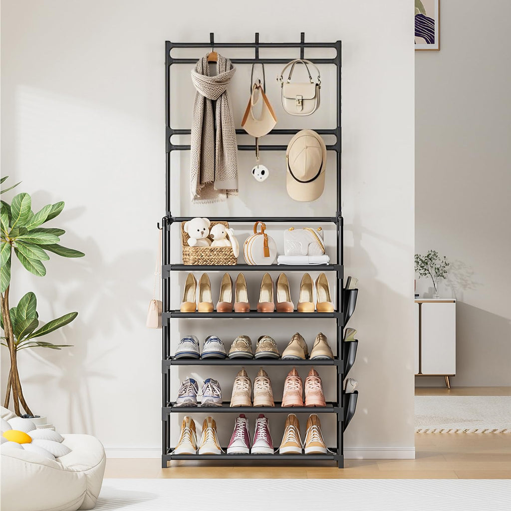 Shoe Rack 5 Tier Shoe Organizer Storage 15-20 Pairs for Closet Entrance