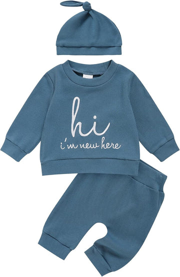 Newborn Set Baby Boys Girls New Baby Cotton Coming Home Clothes Outfits