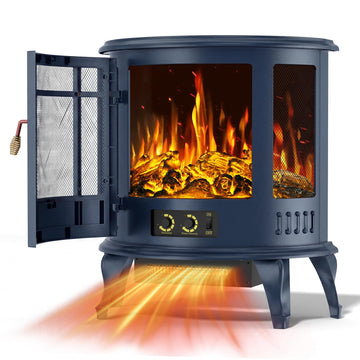 25" Electric Fireplace Heater, 1500W Freestanding Electric Fireplace Stove