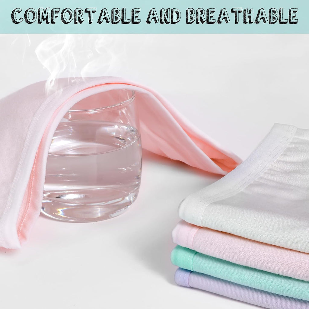 Girls Training Bra, Soft Cotton Cami Bralette, Pack, Double Layer Design, No Pads