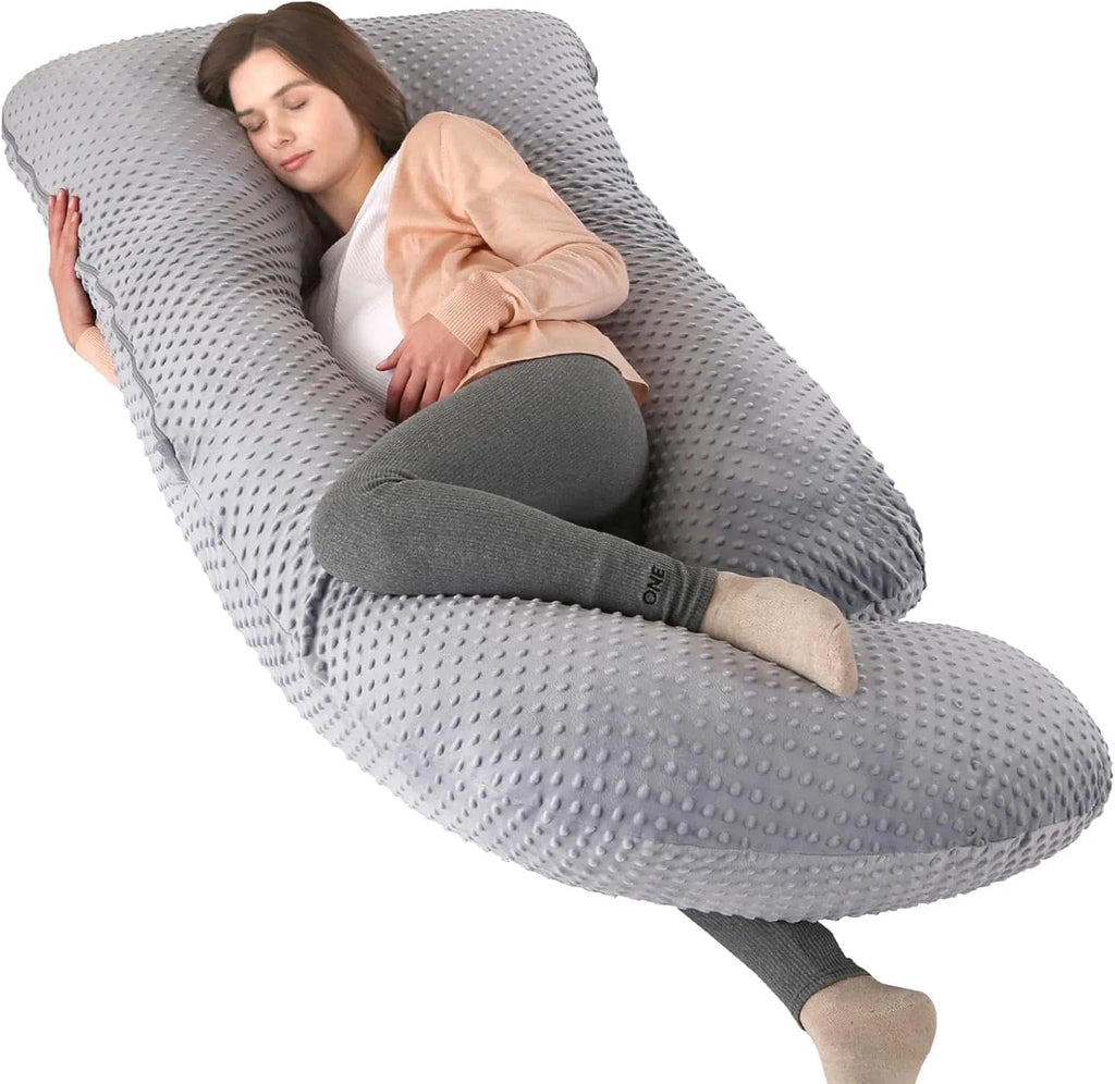 Pregnancy Pillows for Sleeping, U Shaped Full Body Maternity Pillow for Pregnant Women with Removable Bean Velvet