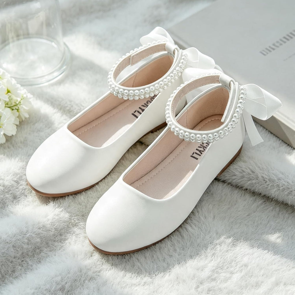 Toddler Flower Girl Dress Shoes Mary Jane Flats