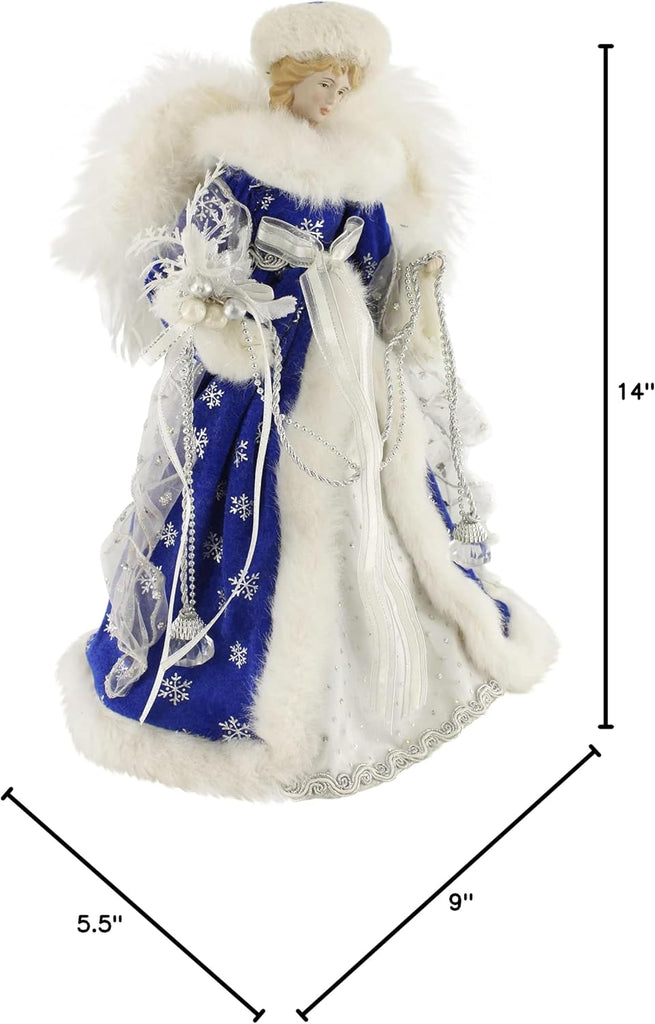 Hill 14" Royal Blue Angel Tree Topper 414530