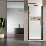 Pivot Shower Door, 34 in. W x 72 in. H Hinged Single Panel Swing Glass Shower Door with SGCC 1/4" Clear Tempered
