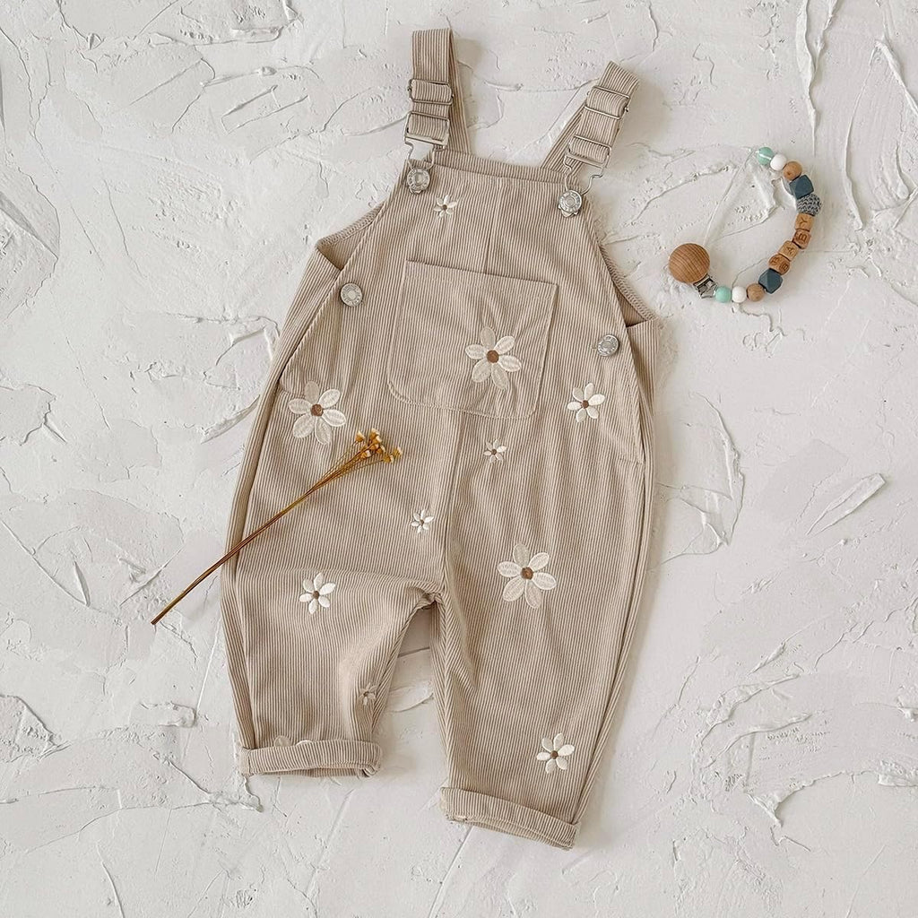 Baby Girl Overalls Corduroy Romper, Cute Toddler Jumpsuit Outfit ( - )