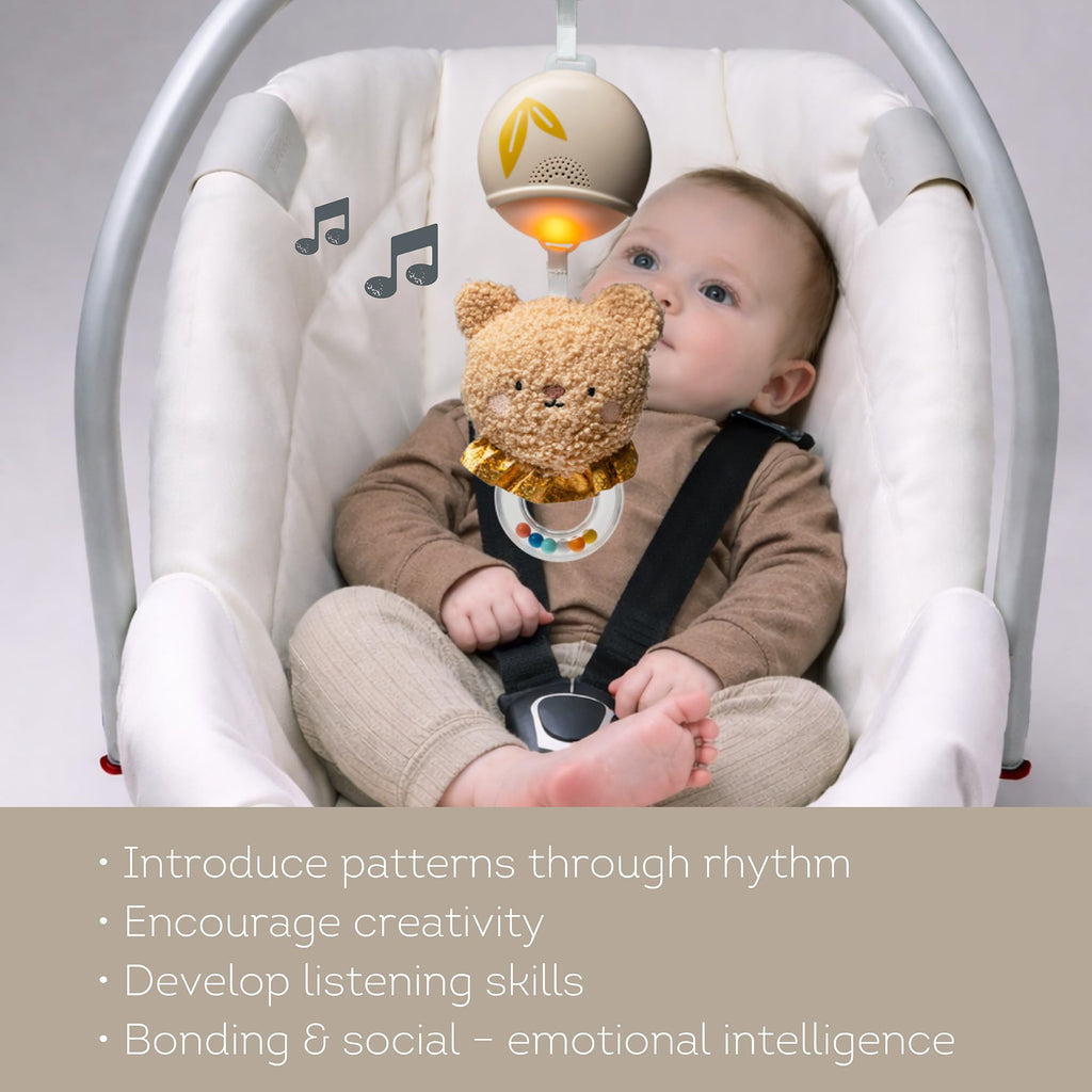Portable Sound Machine for Baby Kids, Sleep Soother, 22 Min Music & Lights, White Noise, Shush, Travel, Registry