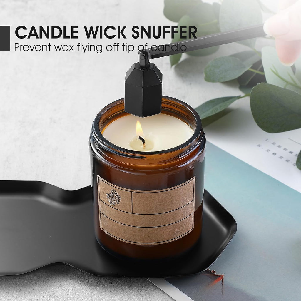 Candle Wick Trimmer, Candle Snuffer, Wick Dipper and Tray Holder