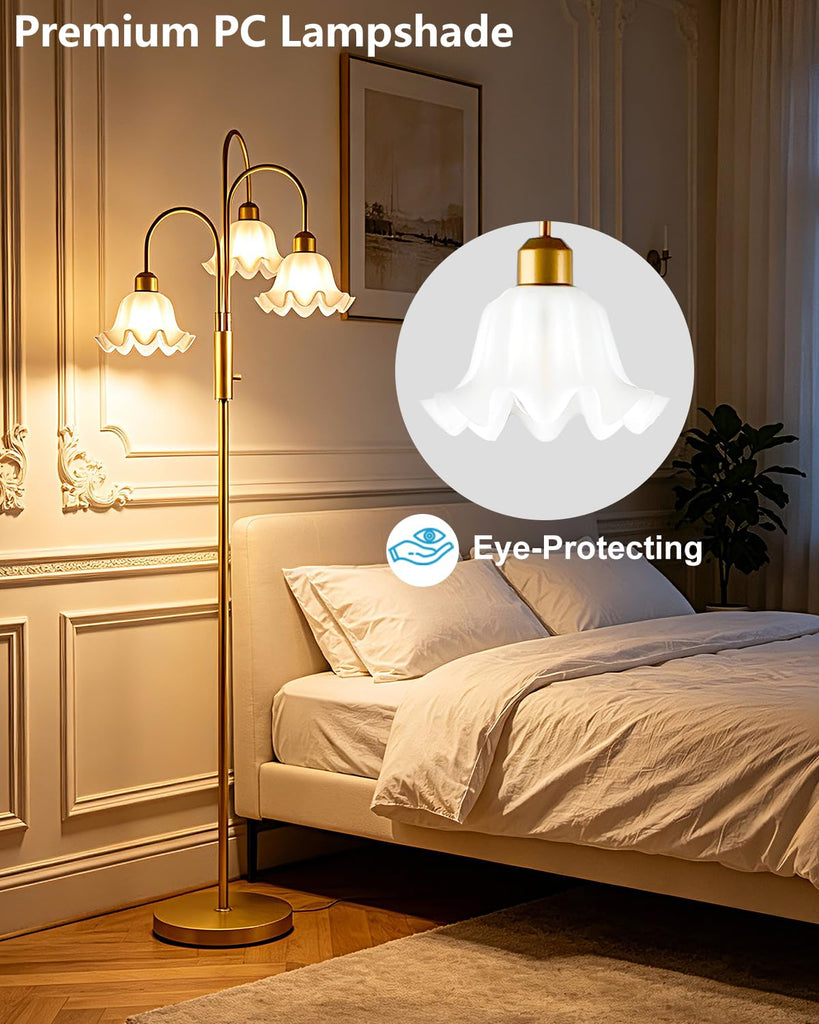 Flower Floor Lamp 3 Light Tree Floor Lamp