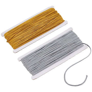 ×0.12inch Soutache Braided Cord String Gimp Braid Trim Metallic Applique Trim Decorative Fabric Ribbon