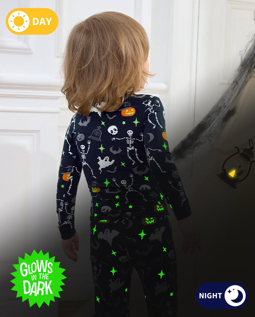 Bamboo Viscose Toddler Kids Pajamas Set, Long Sleeve Boys