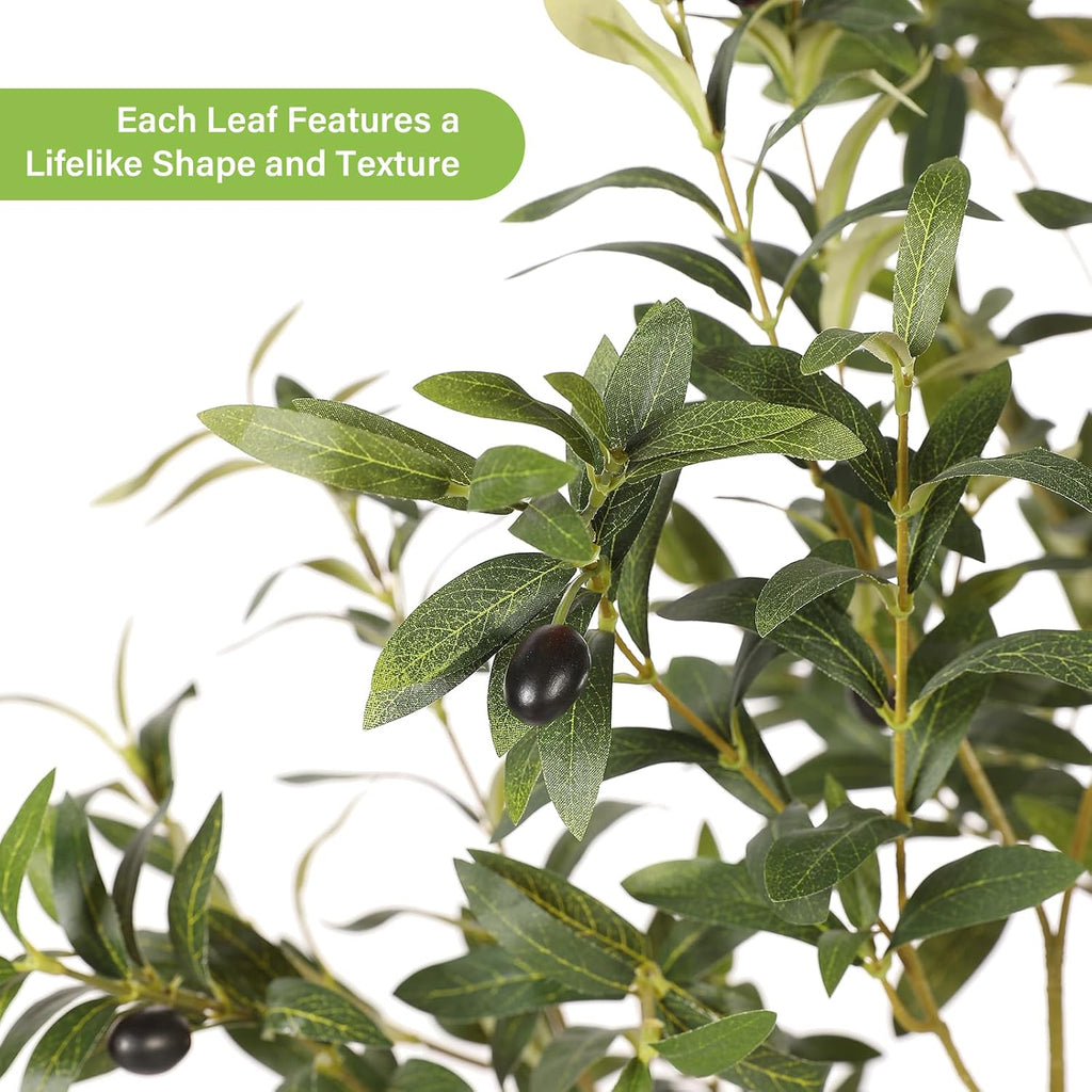 Faux Olive Tree 7ft with Planter Home Indoor Decor