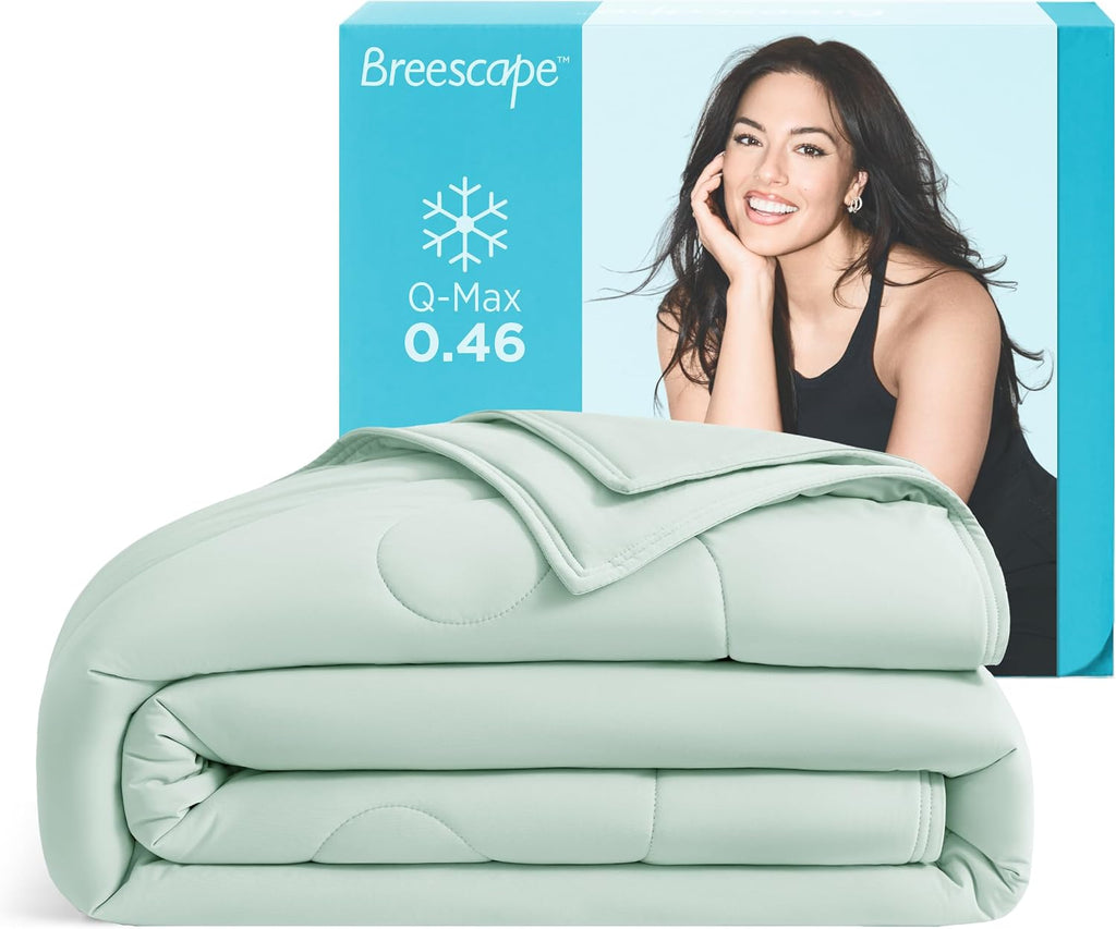Cooling Comforter Blanket - BlendTek Q-Max>0.46 Tech, Cooling Blanket for Hot Sleepers & Night Sweats Relief