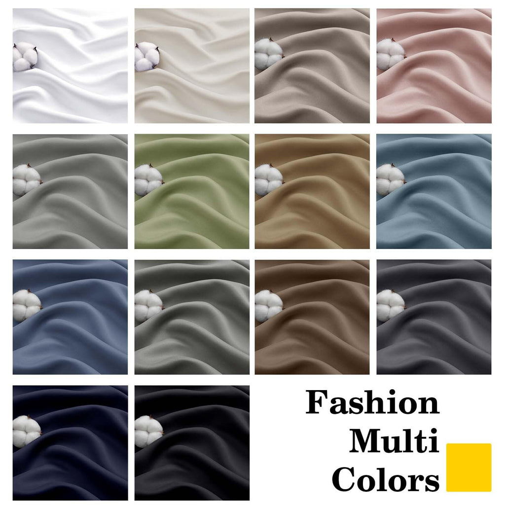 Blackout Curtains 84 Inch Length 2 Panels Set, Soft Solid Thermal Insulated Room Darkening Curtains 84 Inches Long