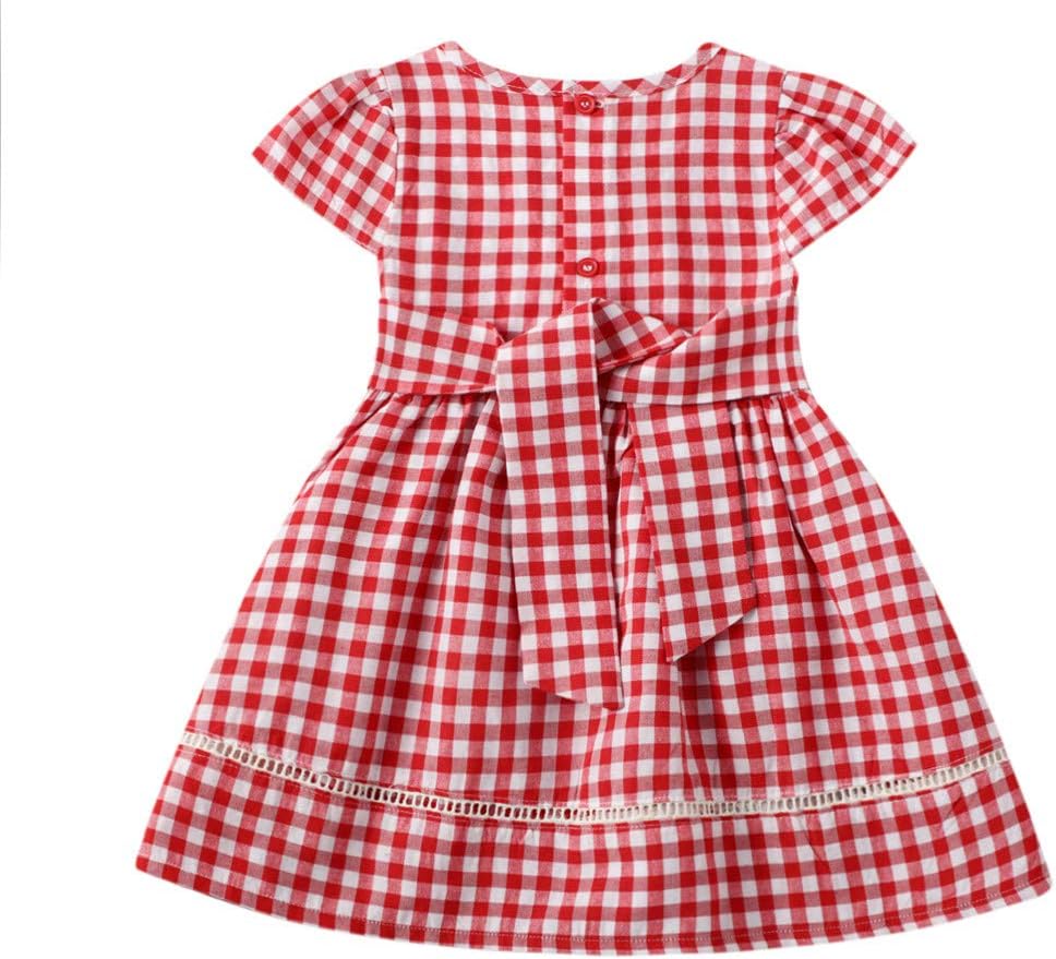 Toddler Little Girl Summer Dress Sleeveless Cotton Casual Flower Shirt Playwear Jumper Skirt Sundress