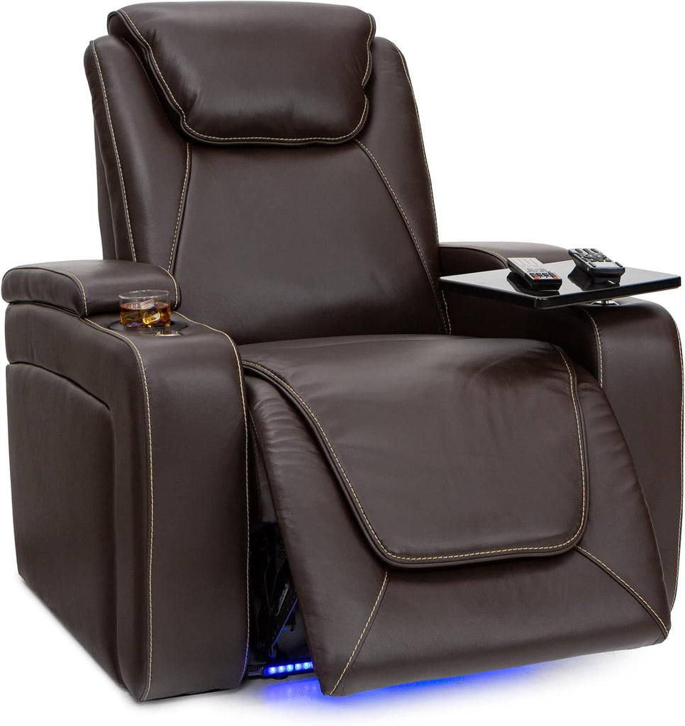 Paladin Home Theater Seating, Heat & Massage, Powered Headrest, Powered Lumbar, Italian Leather, Powered Recline
