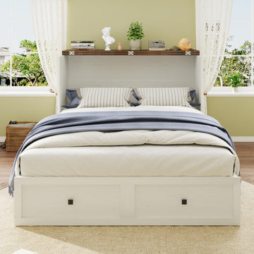 Queen Size Murphy Bed with Charging Station