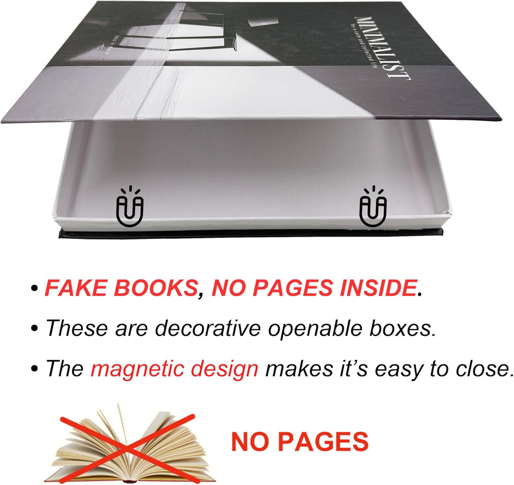 Beautiful Coffee Table Books, Neutral Fashion Decorative Books Bookshelf, Modern Room Decor Aesthetic, Fake Faux Book
