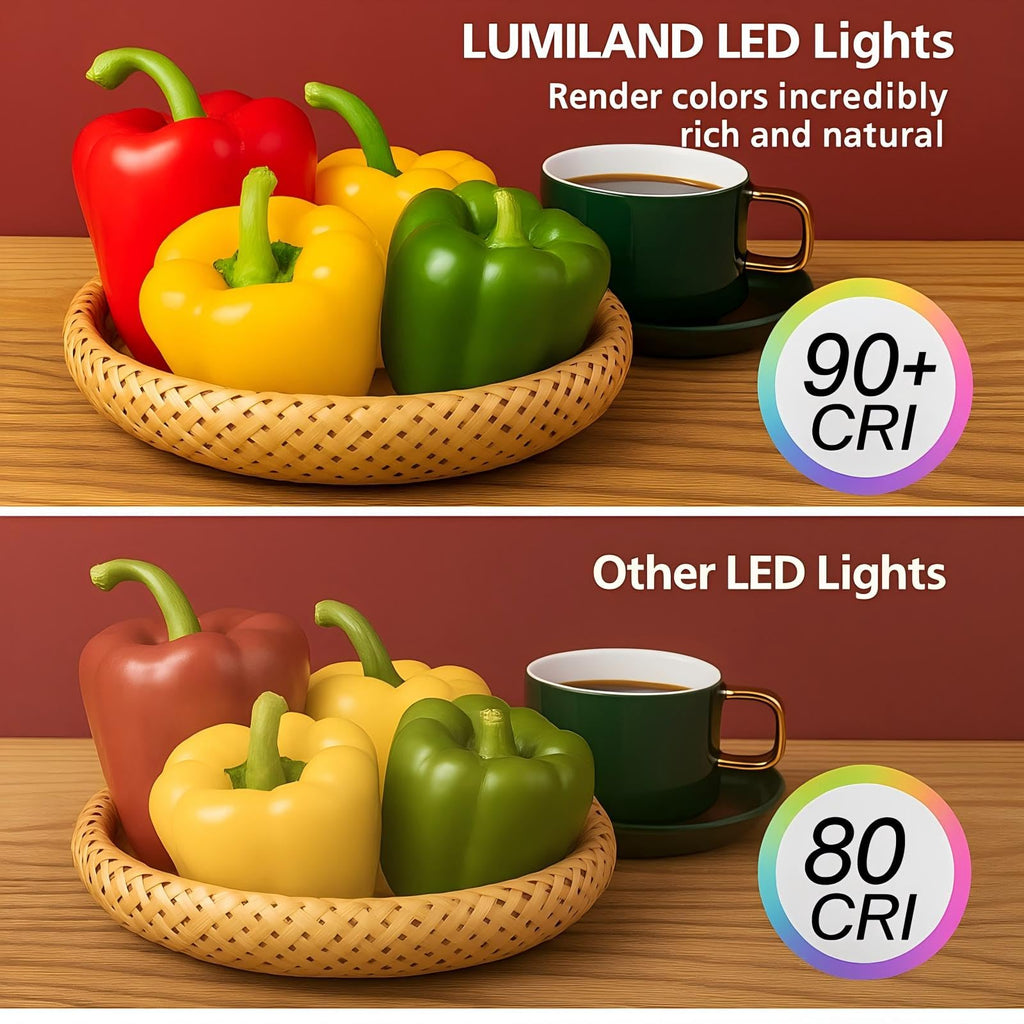 Wired LED Puck Lights (2.7Wx3) Plug-in Lighting Natural White (4000K), LED Cabinet Light Can Be Surface Mount or