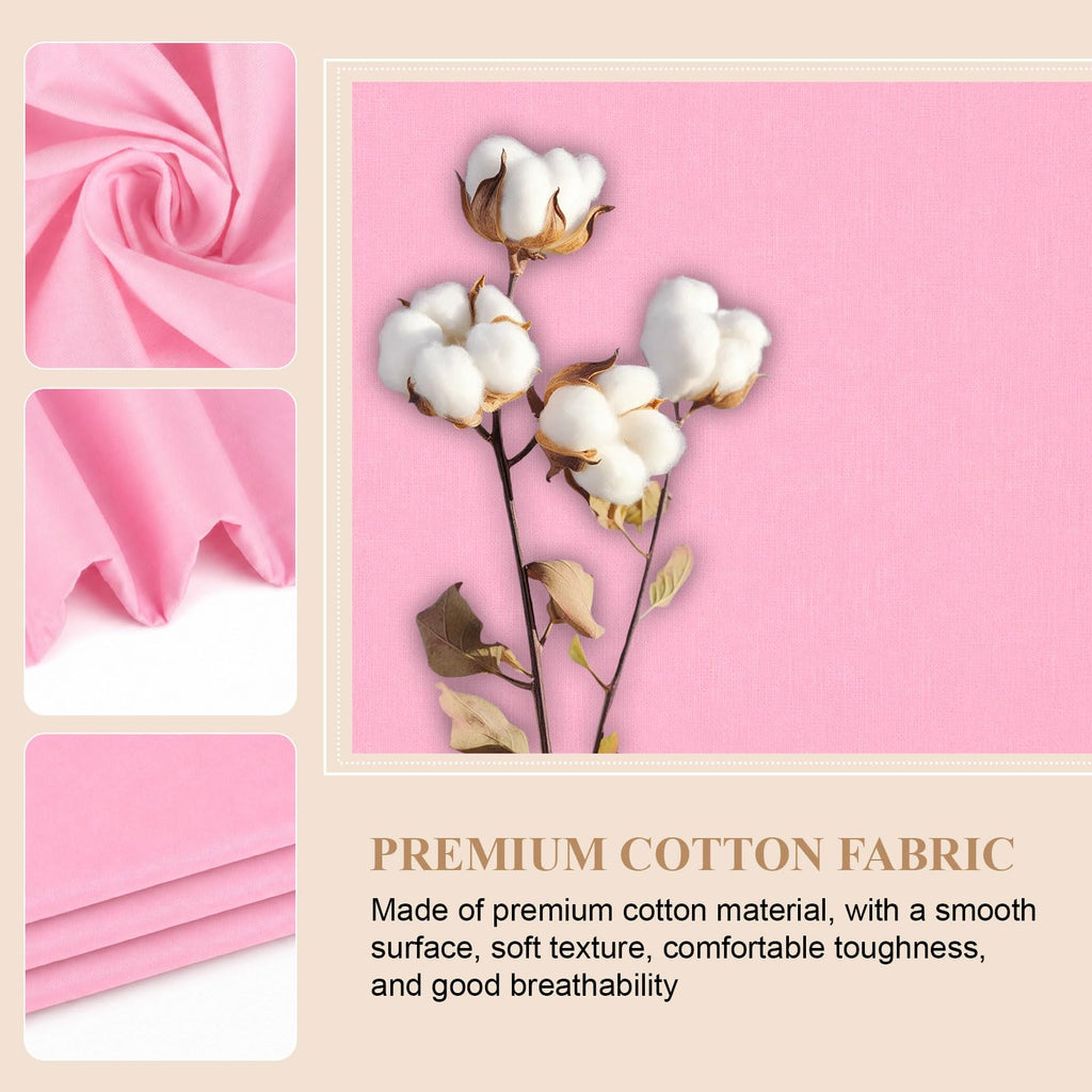 100% Cotton Fabric, 63 Inch X 1 Yard Candy Pink Fabric by The Yard