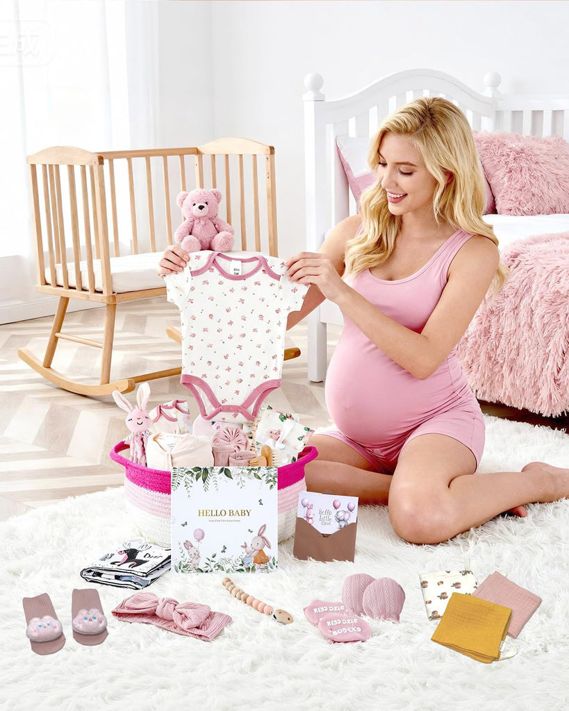 Pcs Luxury Baby Gift Basket Set, 0 Baby Shower Basket