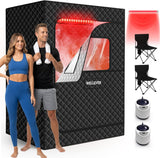 2 Person Saunas for Home, Infrared Portable Sauna for Home 2 Person, Relief Muscle Pain