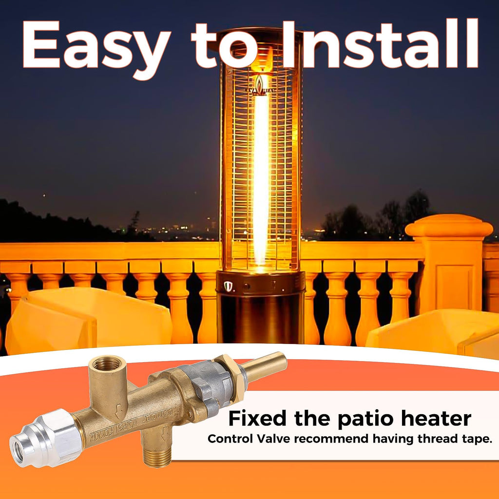 Replacement for Propane Patio Heater Control Valve & Thermocouple & Safety