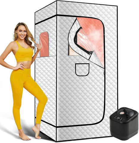 2026 Home Steam Sauna with 4L 1500W Steamer, Full Body Sauna Box for Home, Personal Sauna Steam Sauna Tent at Home Spa