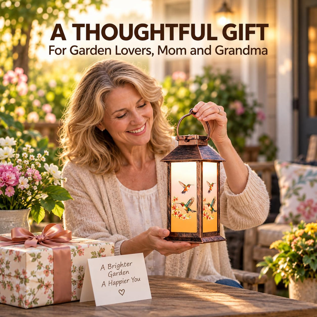 Lantern Outdoor Waterproof Hummingbird Hanging Light Birthday Gifts